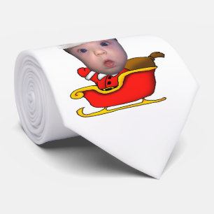 Baby Santa on Christmas Eve Tie