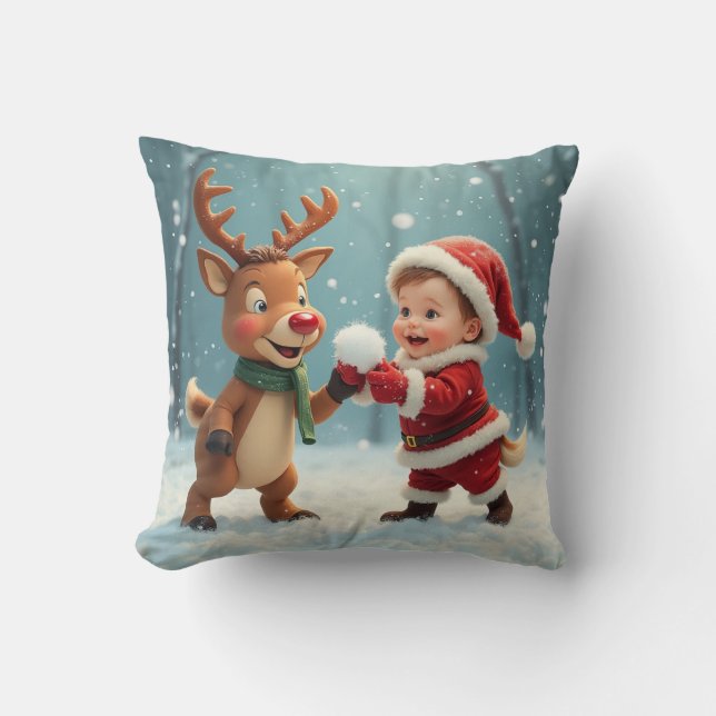 Baby Santa pillow cushion (Front)