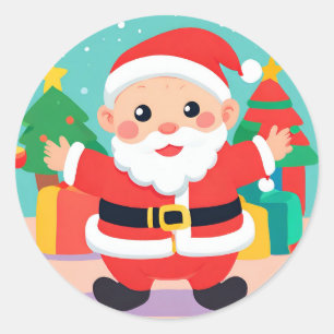 Baby Santa Playful illustration Sticker