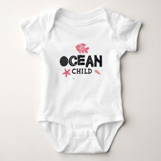 Baby Saying 'O Cean Child'-44 Baby Jersey Bodysuit