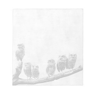Baby Screech Owls Notepad