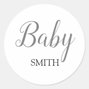 Baby Script Custom Name Stickers