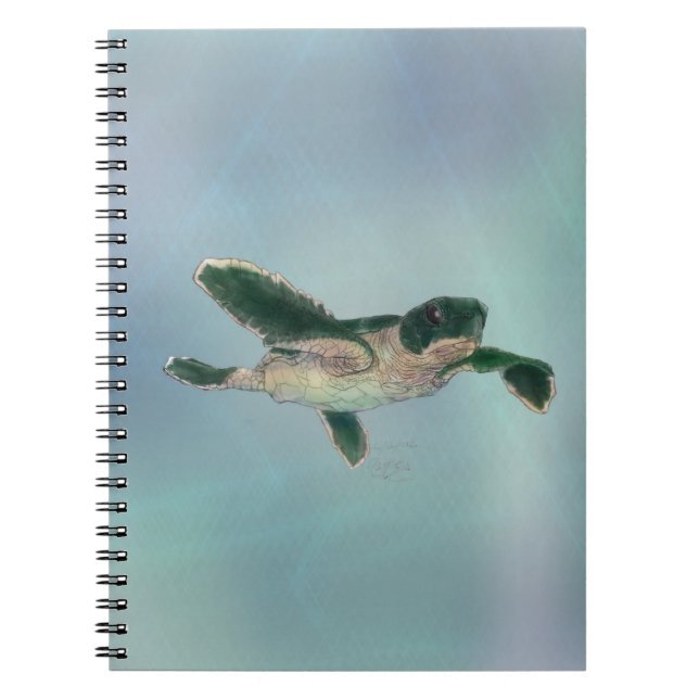 Baby Sea Turle Spiral Notebook (Front)