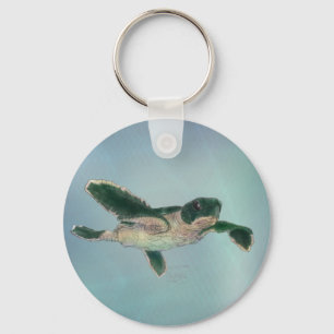 Baby Sea Turtle Key Ring