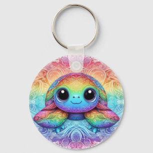 Baby sea turtle keyring keychain
