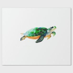 Baby Sea Turtle Moving Towards the Sea Wrapping Paper