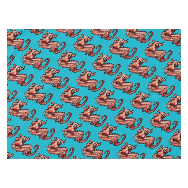 Baby Seahorse Tablecloth (Front (Horizontal))