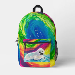 Baby Seal "Art by Kids" Printed Backpack