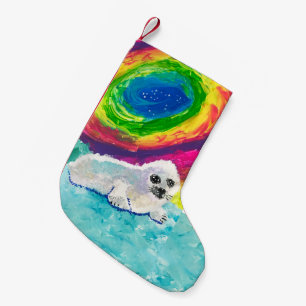 Baby Seal "Art by Kids" Small Christmas Stocking