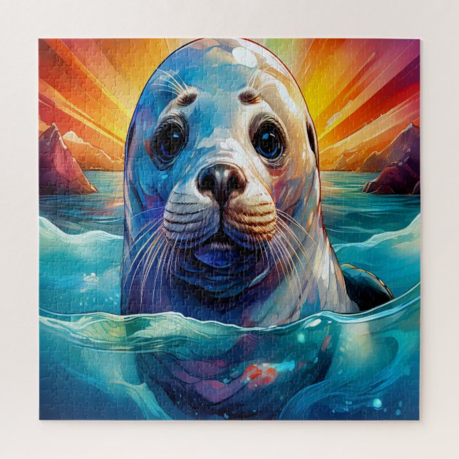 Baby seal jigsaw puzzle (Vertical)