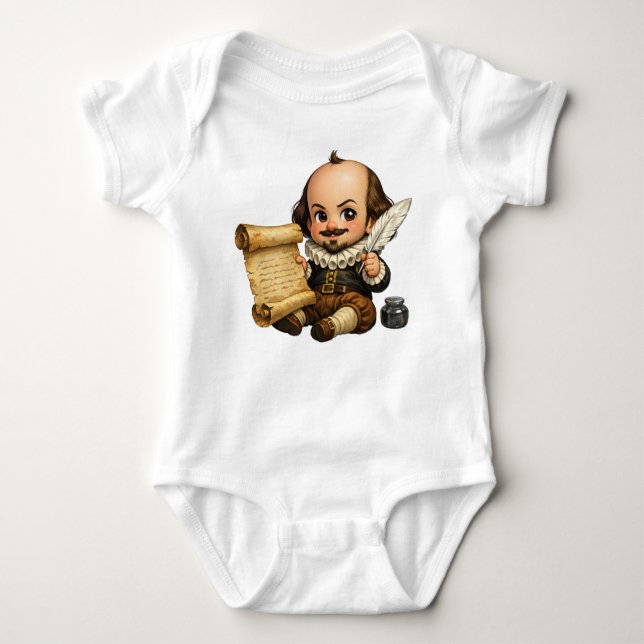 Baby Shakespeare  Baby Bodysuit (Front)