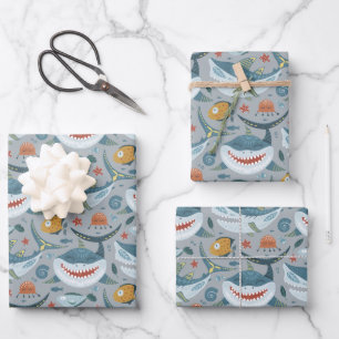 Baby Shark 1st 2nd 3rd Kids Birthday Gifts Favour Wrapping Paper Sheet