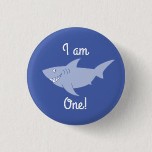 Baby Shark 1st Birthday Button Pin