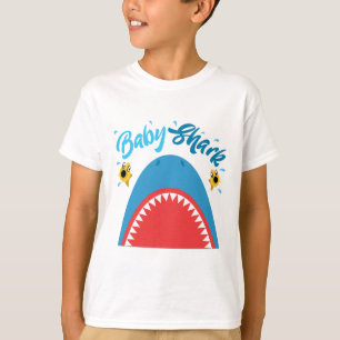 Baby Shark and Scared Yellow Fish T-Shirt