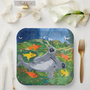 Baby Shark "Art by Kids" Paper Plate