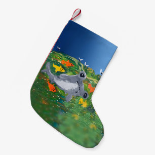 Baby Shark "Art by Kids" Small Christmas Stocking
