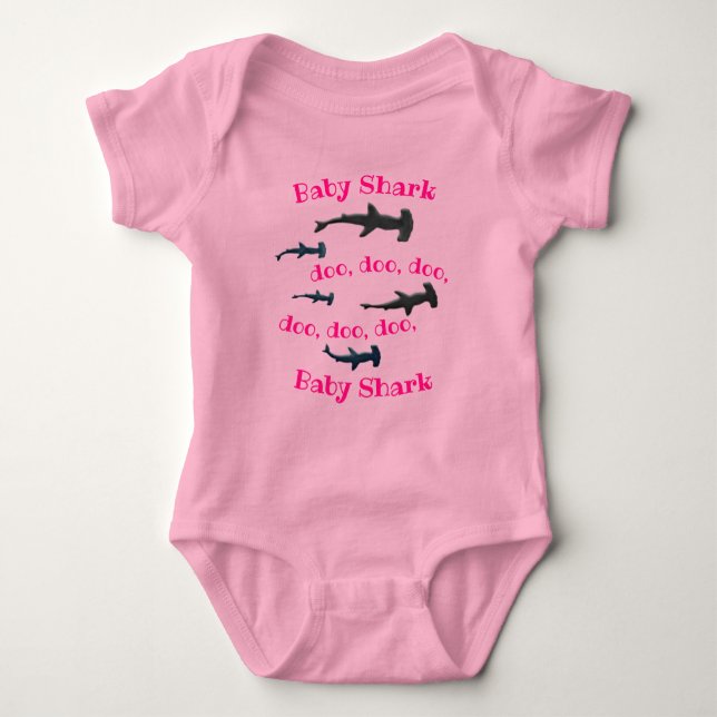 Baby Shark Baby Bodysuit (Front)