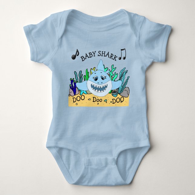 Baby Shark Baby's Baby Bodysuit (Front)