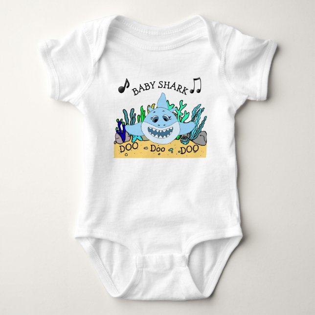 Baby Shark Baby's Bodysuit (Front)