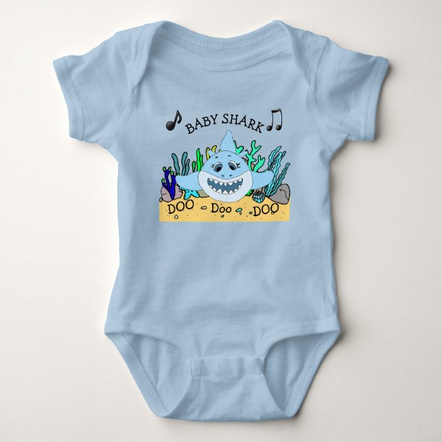 Baby Shark Baby's Bodysuit (Front)