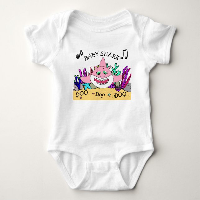 Baby Shark Baby's Bodysuit (Front)