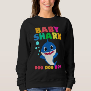 Baby Shark Doo Doo Baby Mummy Daddy Kids Sweatshirt