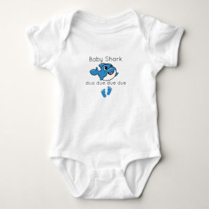Baby Shark due due due due, Cute Baby Bodysuit