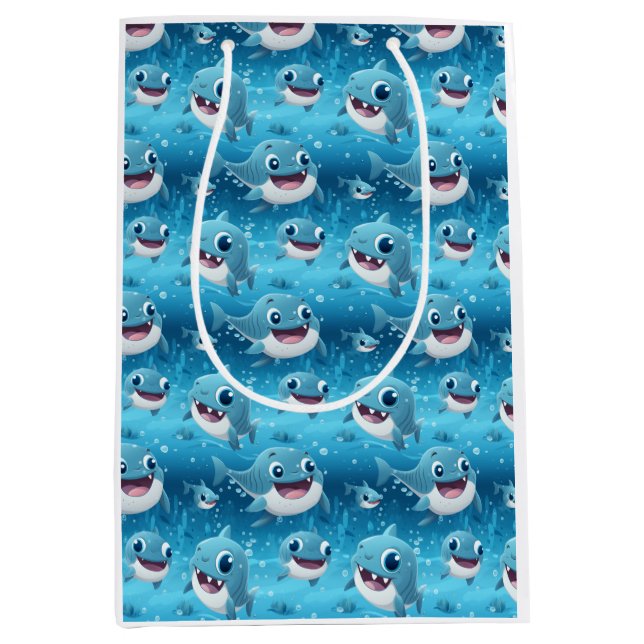 Baby Shark Fun  Medium Gift Bag (Front)