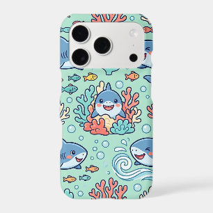 Baby Shark iPhone 17 Case – Pastel Ocean