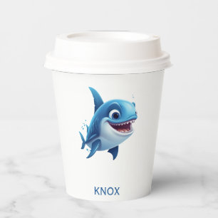 Baby Shark Personalised Birthday Party Paper Cups