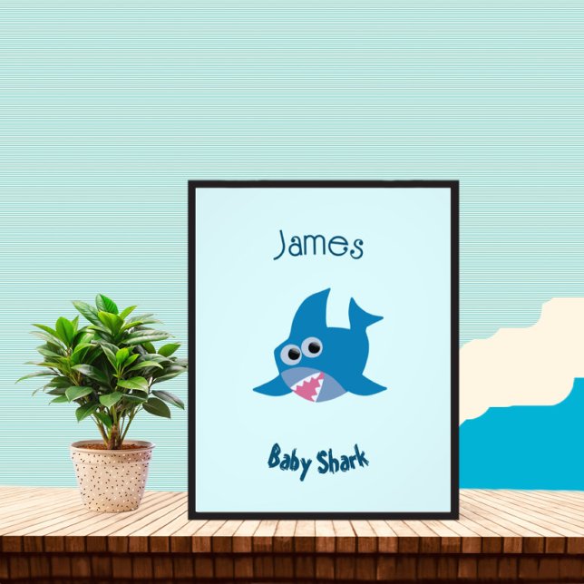 Baby shark photo print (Creator Uploaded)