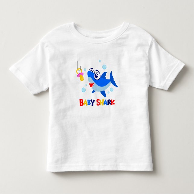 Baby Shark Toddler Fine Jersey T-Shirt (Front)