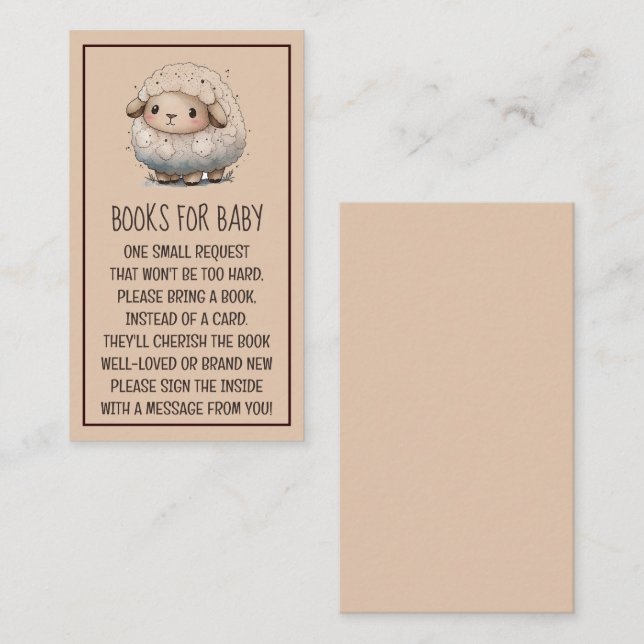 Baby Sheep Enclosure Card (Front/Back)