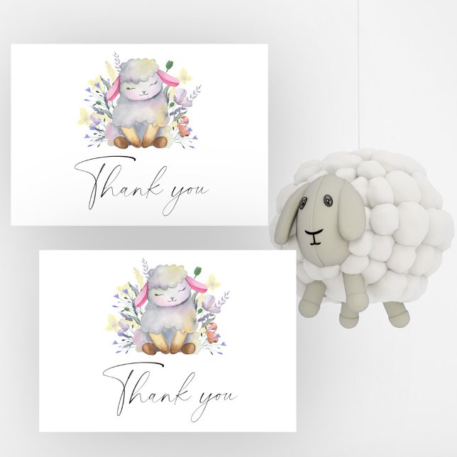 Baby Sheep - Thank You Card (Creator Uploaded)