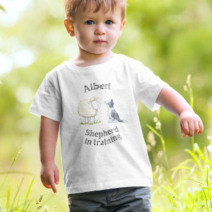 Baby shepherd, sheep and sheepdog Babygrow Baby T-Shirt