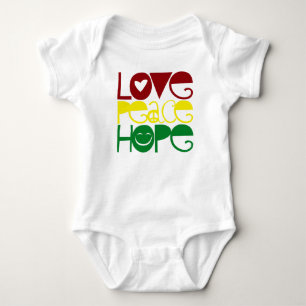 Baby Shirt, Love Peace Hope Bodysuit
