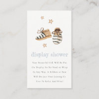  Baby Shoes Blue Essentials Display Baby Shower