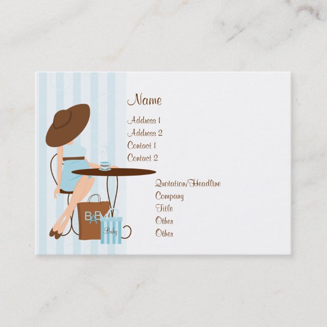 Baby Shop Business Card (Front)