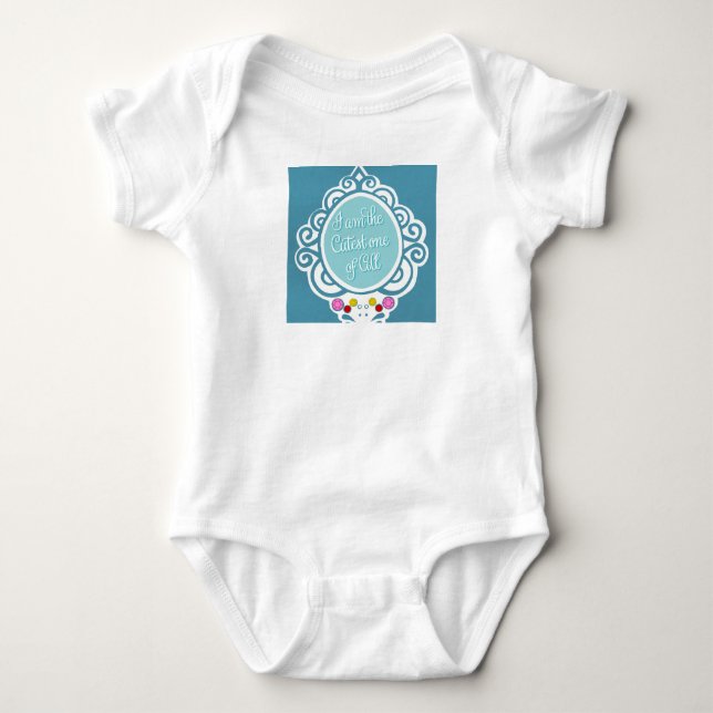 Baby Short Sleeve Onsie Bodysuit (Front)