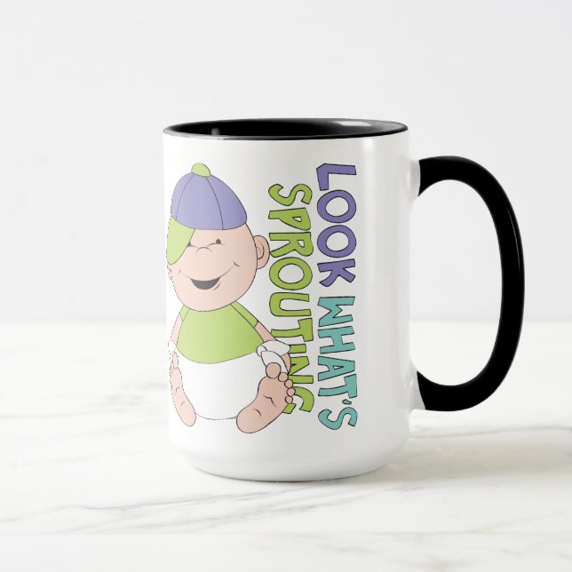 Baby-Shower #4  Gift  Ringer Mug (Right)