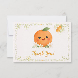 Baby Shower a Little Cutie Thank You Card