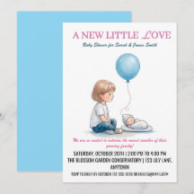 Baby Shower A New Little Love (Sibling)