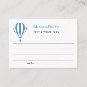 Baby Shower Advice and Wishes For Parents to be Enclosure Card