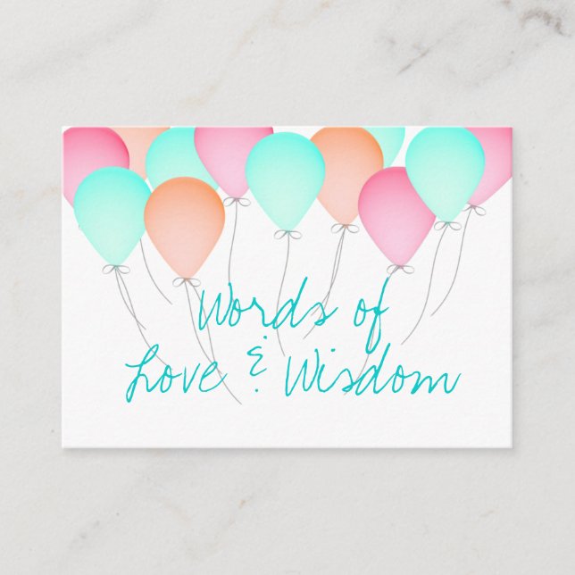 Baby Shower Advice Cards (Front)