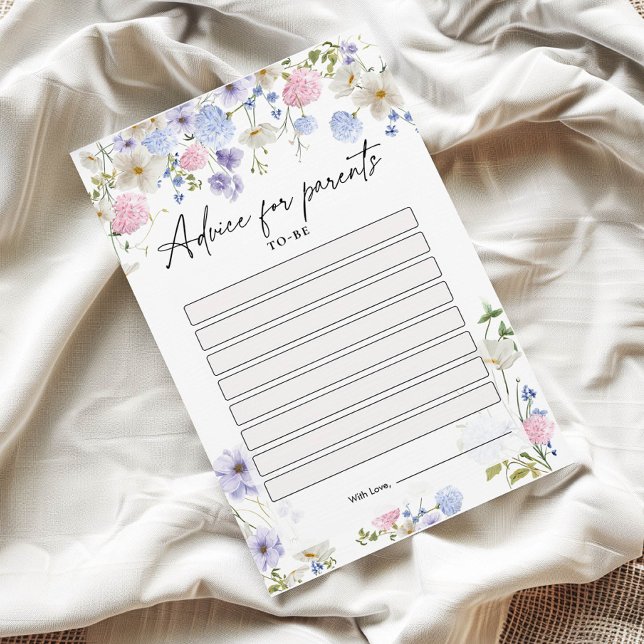 Baby Shower Advice Cards for Parents-To-Be  (Creator Uploaded)