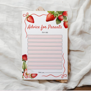 Baby Shower Advice Cards for Parents-To-Be 