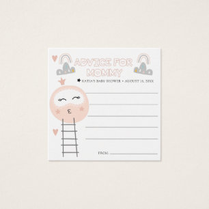Baby Shower Advice Cards Pathway to the Moon