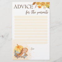 Baby shower advice for the parents little pumpkin