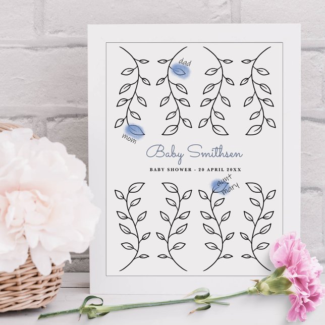 Baby Shower Alternative Guest Book Floral (Creator Uploaded)