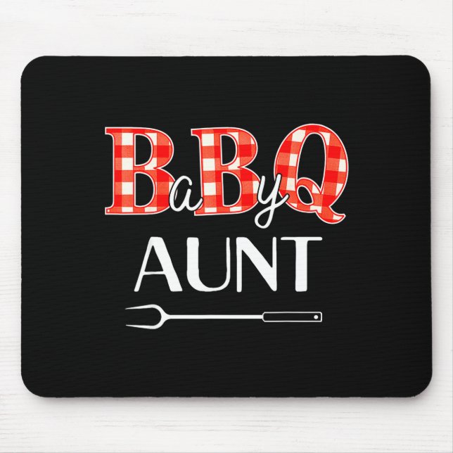 Baby Shower Aunt Bbq Party Cute Matching Family  Mouse Pad (Front)